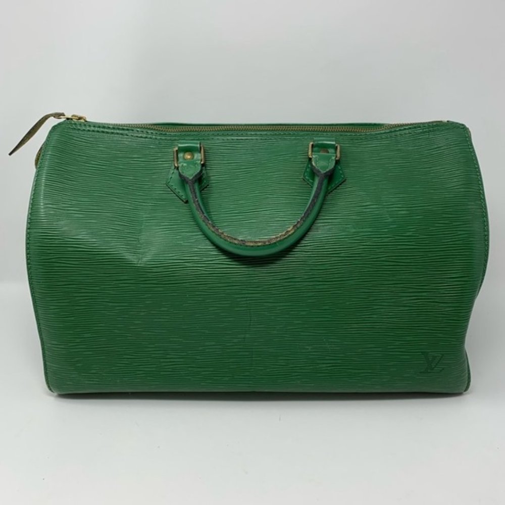 Louis Vuitton Borneo Green Epi Leather Speedy 40